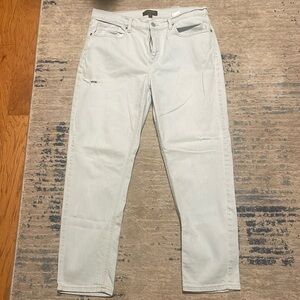 Lightly distressed banana republic factory girlfriend jeans. Size 31/12.